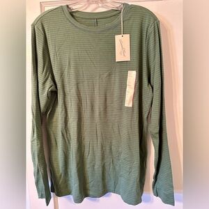 Universal Thread Green Stripe Long Sleeve Shirt XXL